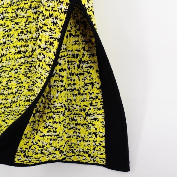 Rag & Bone Midi Dress Womens Medium Yellow Viola Boucle Chunky Knit Sleeveless - Picture 7 of 16
